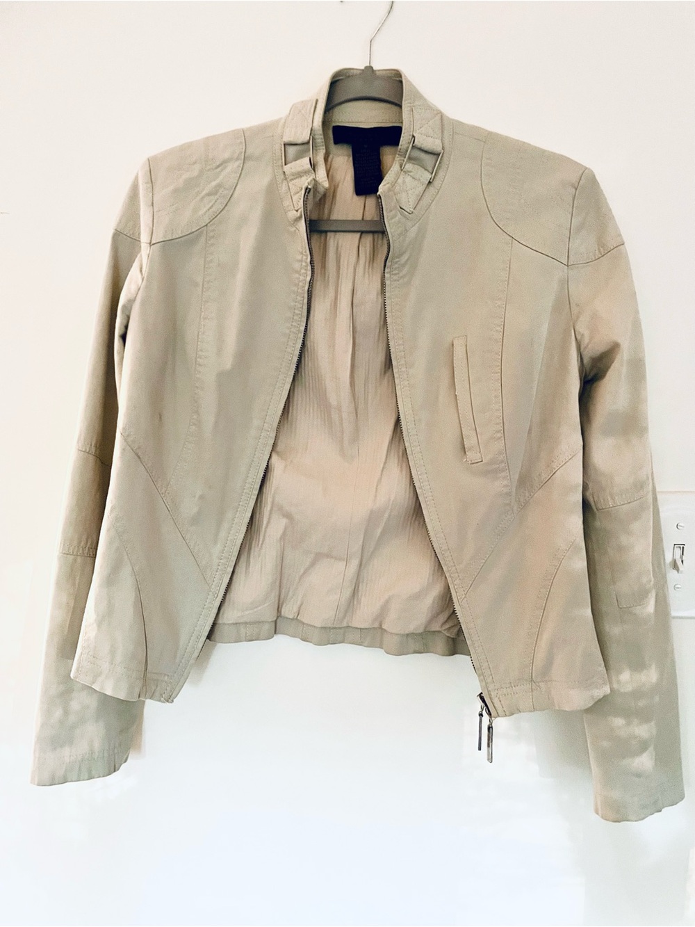 Rare Vintage Y2K Moto Jacket - Casual Double Zip Front